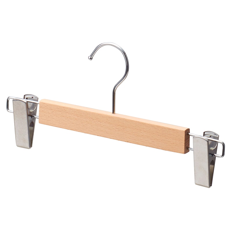 ストア・エキスプレス 木製ボトムハンガー木地仕上げ　外型クリップ付き  61-191-15-1 1セット（ご注文単位1セット）【直送品】