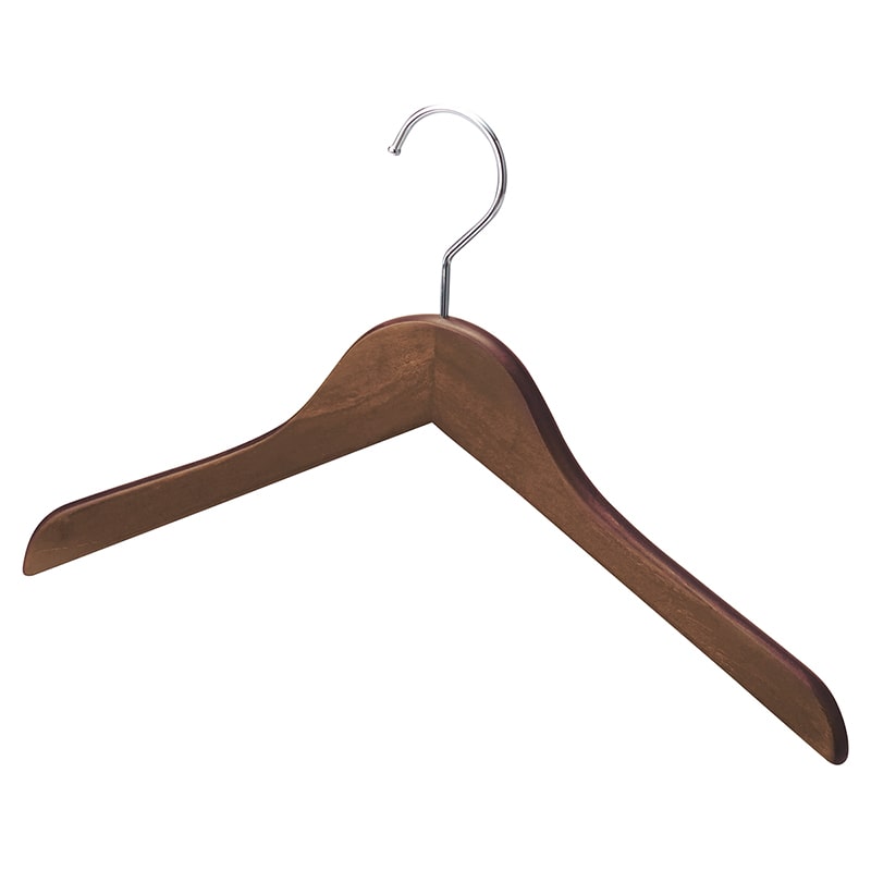ストア・エキスプレス 木製ハンガー ヴィンテージブラウン 平型W42cm 61-192-4-2 1セット(ご注文単位1セット)【直送品】
