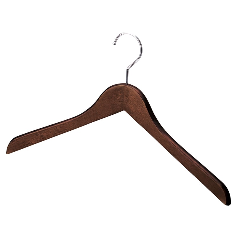 ストア・エキスプレス 木製ハンガー　ヴィンテージブラウン屈折型W42cm  61-192-13-2 1セット（ご注文単位1セット）【直送品】