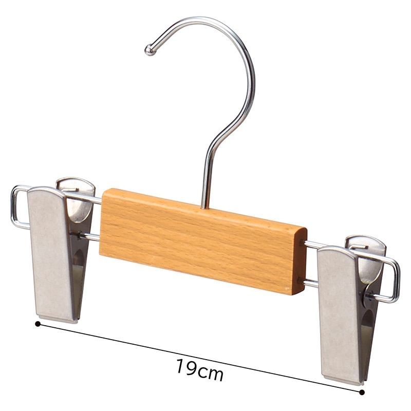 ストア・エキスプレス 子供用木製ボトムハンガー クリア まとめ買い 61-799-34-6 1セット(ご注文単位1セット)【直送品】