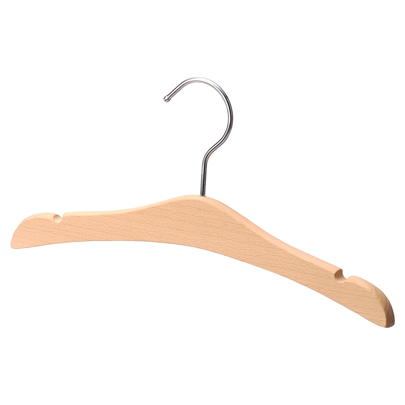 ストア・エキスプレス 子供用木製ハンガー　木地　平型W32cm  61-799-35-2 1セット（ご注文単位1セット）【直送品】