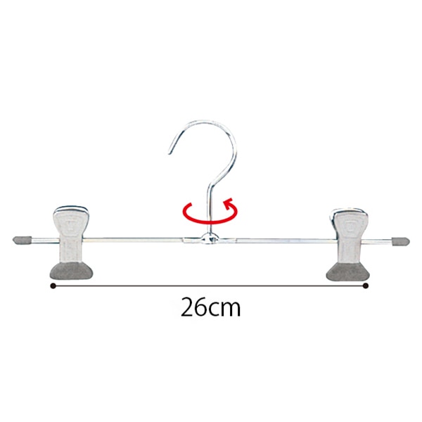 ストア・エキスプレス スチール製ボトムハンガーT字型 W28cm 61-194-13-1 1セット(ご注文単位1セット)【直送品】