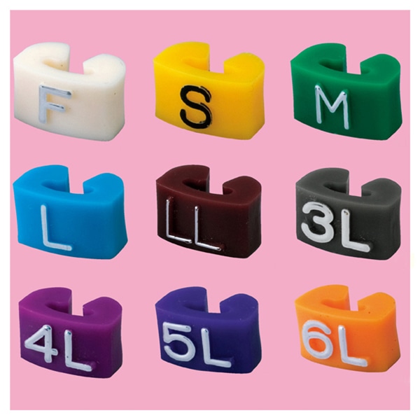 ストア・エキスプレス サイズチップ　4L　赤紫  61-200-13-7 1セット（ご注文単位1セット）【直送品】