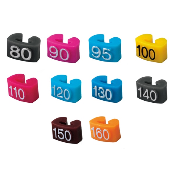 ストア・エキスプレス サイズチップ 子供用 140 グレー 61-200-15-8 1セット(ご注文単位1セット)【直送品】