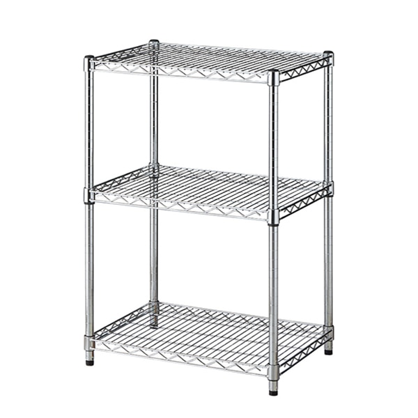 ストア・エキスプレス ワイヤーラック　アジャスタータイプ3段 D45cm 61-62-4-1 1台（ご注文単位1台）【直送品】