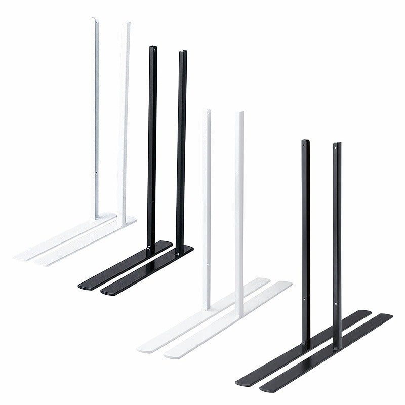ストア・エキスプレス 卓上ネットディスプレイ用脚（左右）片面用　白 W3.2×D30×H40.5cm 61-128-7-1 1セット（ご注文単位1セット）【直送品】