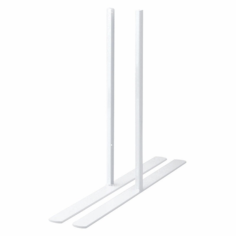 ストア・エキスプレス 卓上ネットディスプレイ用脚(左右)両面用 白 W3.2×D50×H40.5cm 61-128-7-3 1セット(ご注文単位1セット)【直送品】