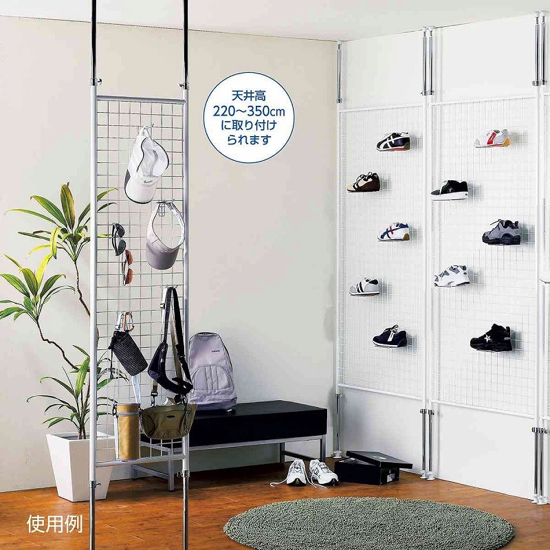 ストア・エキスプレス ディスプレイネット 白 W60cm 61-125-8-2 1台(ご注文単位1台)【直送品】