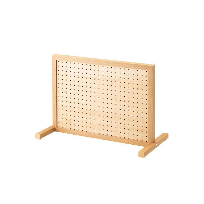 ストア・エキスプレス 卓上両面有孔パネルスタンド シナ柄 W63×D33×H45cm 61-123-3-1 1台(ご注文単位1台)【直送品】