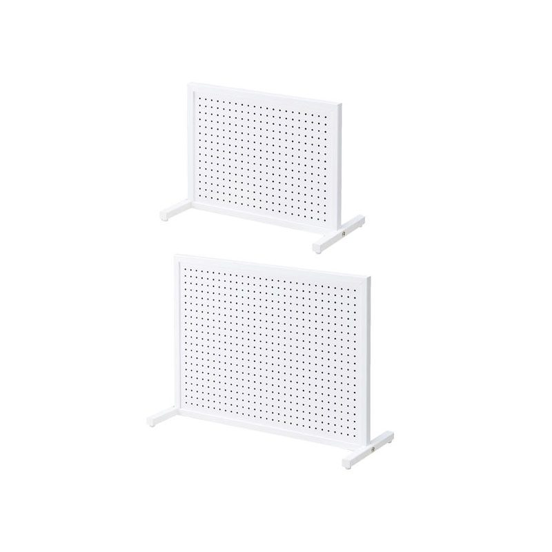 ストア・エキスプレス 卓上両面有孔パネルスタンド　白 W63×D33×H45cm 61-760-16-1 1台（ご注文単位1台）【直送品】
