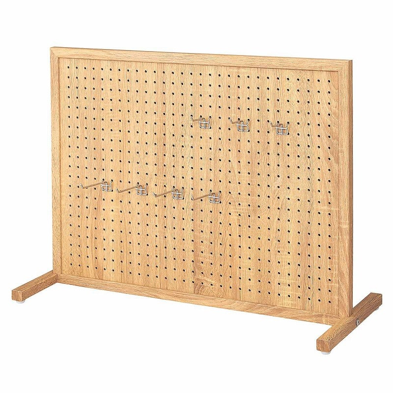 ストア・エキスプレス 卓上両面有孔パネルスタンド ラスティック柄 W83×D33×H60cm 61-797-79-2 1台(ご注文単位1台)【直送品】