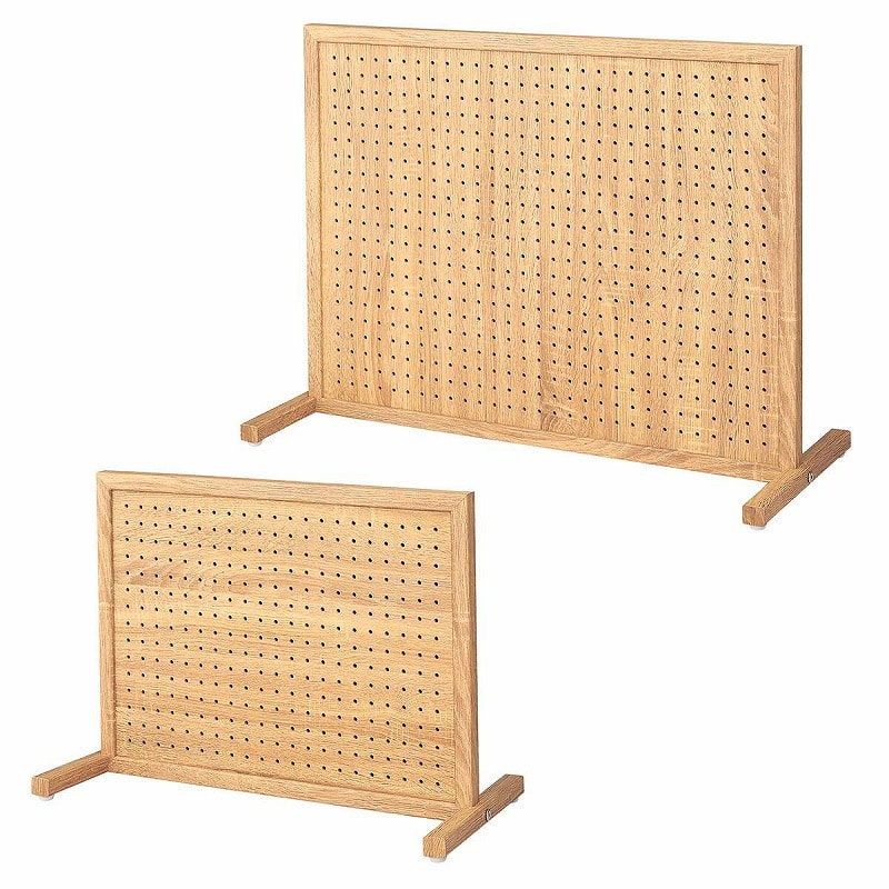 ストア・エキスプレス 卓上両面有孔パネルスタンド ラスティック柄 W83×D33×H60cm 61-797-79-2 1台(ご注文単位1台)【直送品】