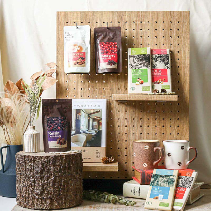 ストア・エキスプレス 卓上両面有孔パネルスタンド　ラスティック＋ベース黒 W30×D22.5×H40.3cm 61-426-86-1 1台（ご注文単位1台）【直送品】