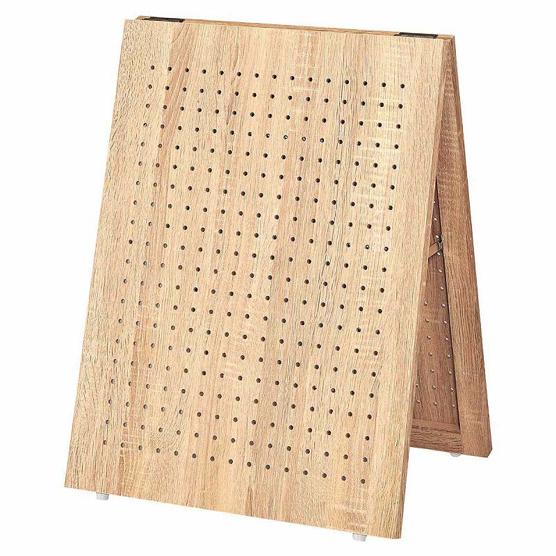 ストア・エキスプレス A型卓上有孔パネルスタンド ラスティック柄 W45×D36.3×H60cm 61-797-80-1 1台(ご注文単位1台)【直送品】