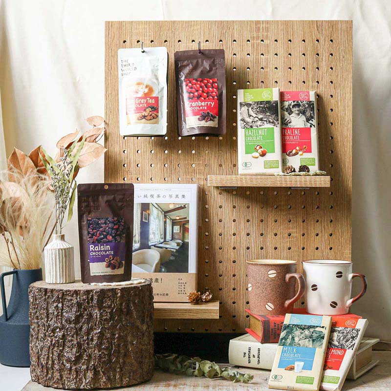 ストア・エキスプレス 有孔パネル用木棚セット ラステック W20×D15 61-544-75-6 1セット(ご注文単位1セット)【直送品】