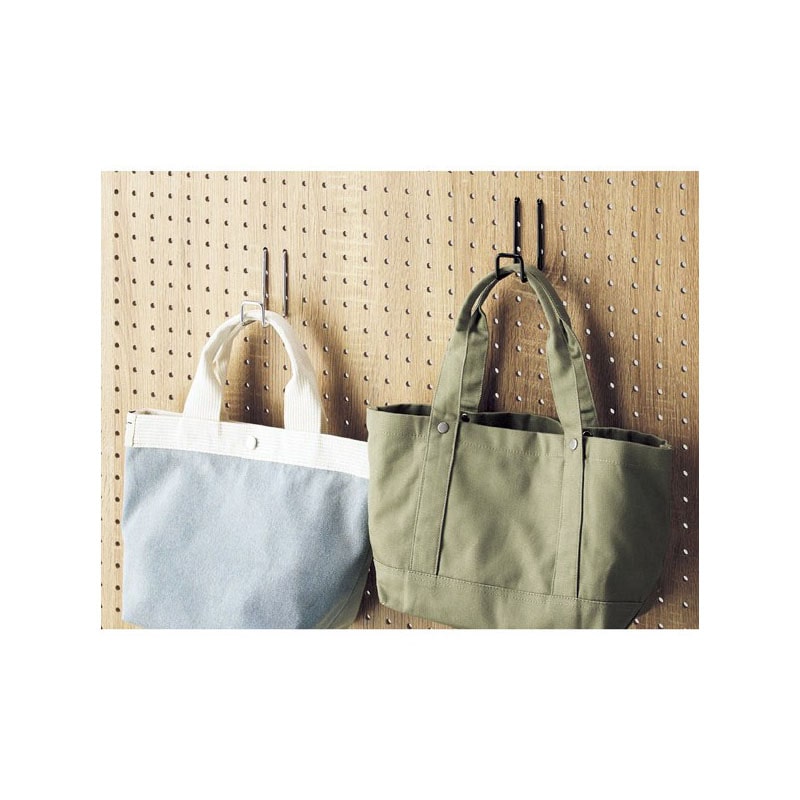 【直送品】ストア・エキスプレス 有孔パネル用バッグ用フック　黒 W2．5×D5cm　φ4mm 61－427－1－2 1セット（ご注文単位1セット）