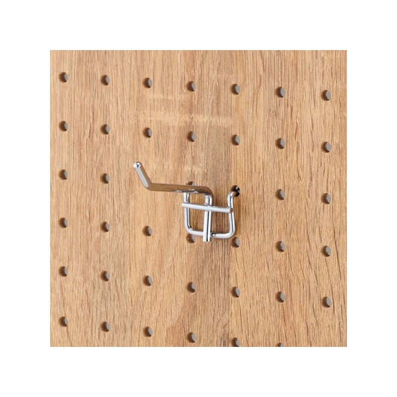 【直送品】ストア・エキスプレス 有孔パネル用フック　クローム L5cm　φ4mm 61－123－8－2 1セット（ご注文単位1セット）