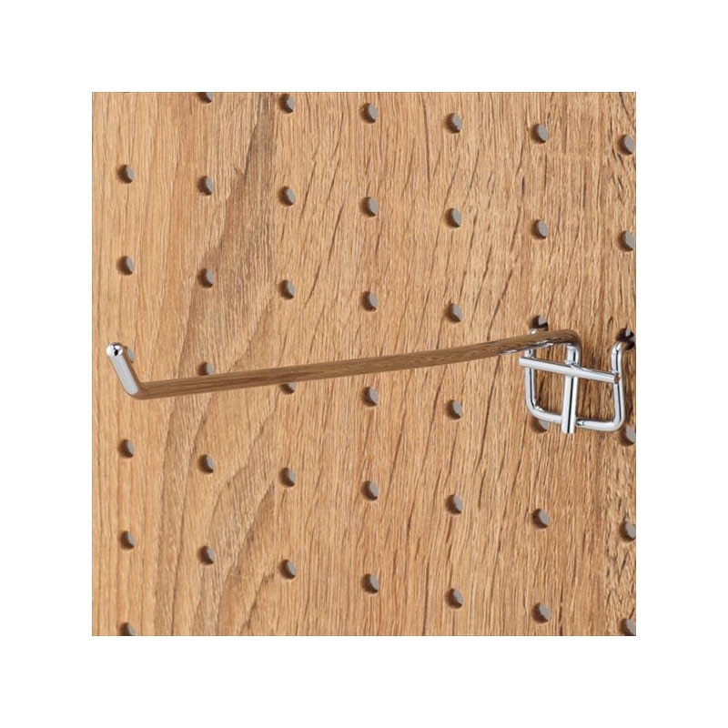 ストア・エキスプレス 有孔パネル用フック クローム L20cm φ4mm 61-123-8-5 1セット(ご注文単位1セット)【直送品】