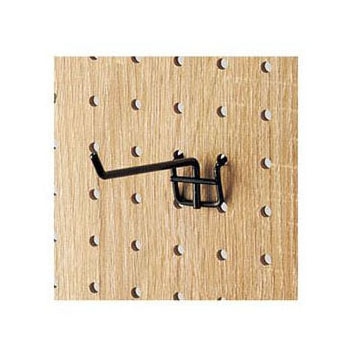 ストア・エキスプレス 有孔パネル用フック　黒 L10cm　φ4mm 61-426-98-3 1セット（ご注文単位1セット）【直送品】