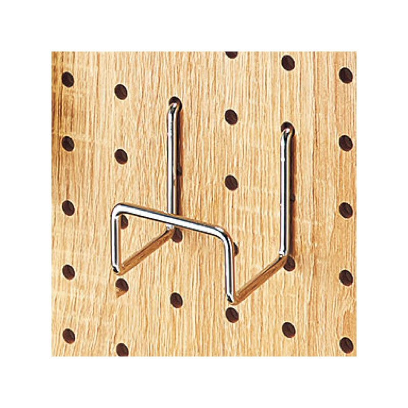 【直送品】ストア・エキスプレス 有孔パネル用ワイドフック　クローム W5．4cm　φ4mm 61－544－78－1 1セット（ご注文単位1セット）