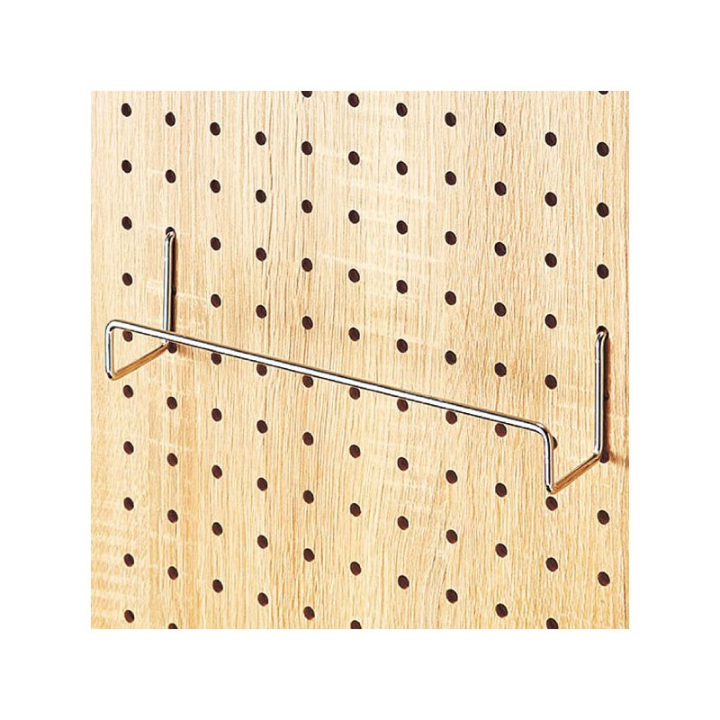 【直送品】ストア・エキスプレス 有孔パネル用ワイドフック　クローム W15cm　φ4mm 61－544－78－2 1セット（ご注文単位1セット）