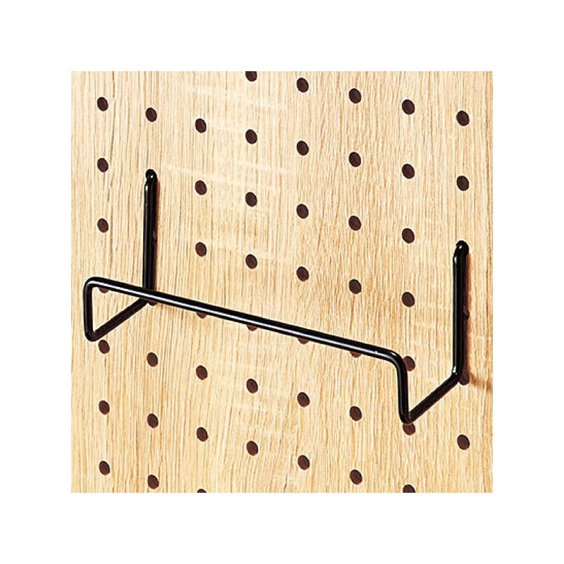 【直送品】ストア・エキスプレス 有孔パネル用ワイドフック　黒 W5．4cm　φ4mm 61－544－79－1 1セット（ご注文単位1セット）