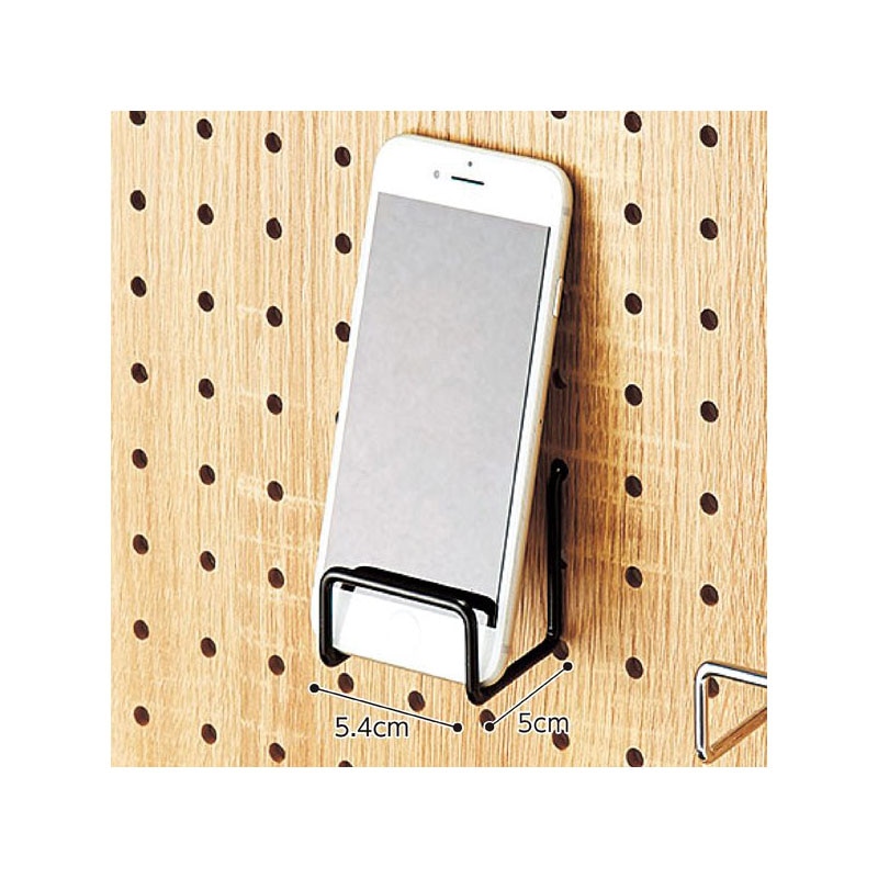 ストア・エキスプレス 有孔パネル用ワイドフック 黒 W5.4cm φ4mm 61-544-79-1 1セット(ご注文単位1セット)【直送品】