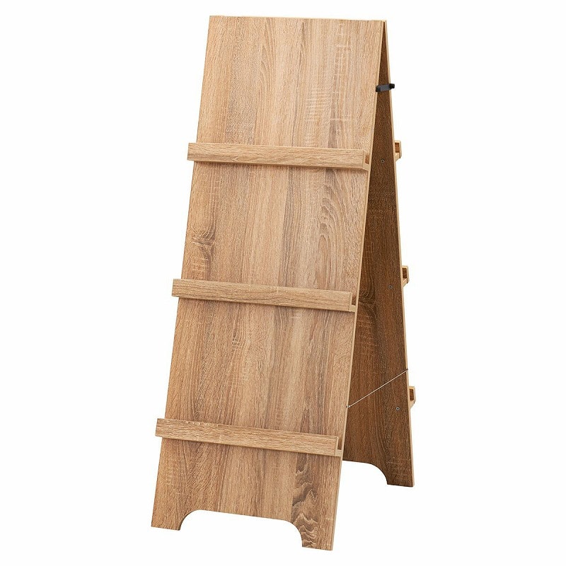 ストア・エキスプレス 木製カタログスタンド A4　3段　両面仕様 61-656-59-1 1台（ご注文単位1台）【直送品】