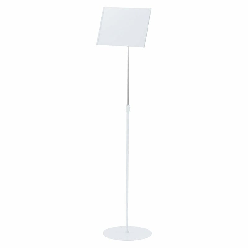 ストア・エキスプレス メディアスタンド A4 61-780-90-3　ホワイト 1台（ご注文単位1台）【直送品】