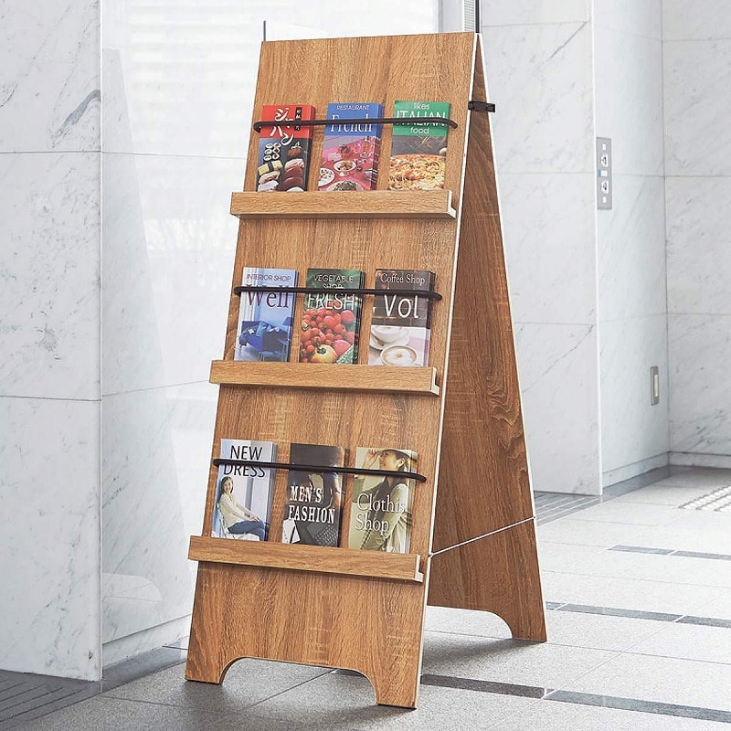 ストア・エキスプレス ラッスティック柄A面ボード ボード&パンフ立て 61-755-8-2 1台(ご注文単位1台)【直送品】