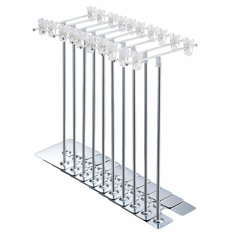 ストア・エキスプレス 組立済ポップスタンド 10台 61-799-66-1 クロームメッキ 1セット(ご注文単位1セット)【直送品】