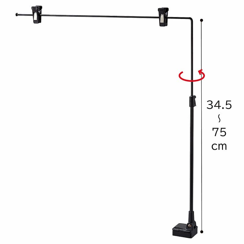 ストア・エキスプレス L型マグネットポップ立て 大 61-799-67-2　ブラック 1個（ご注文単位1個）【直送品】