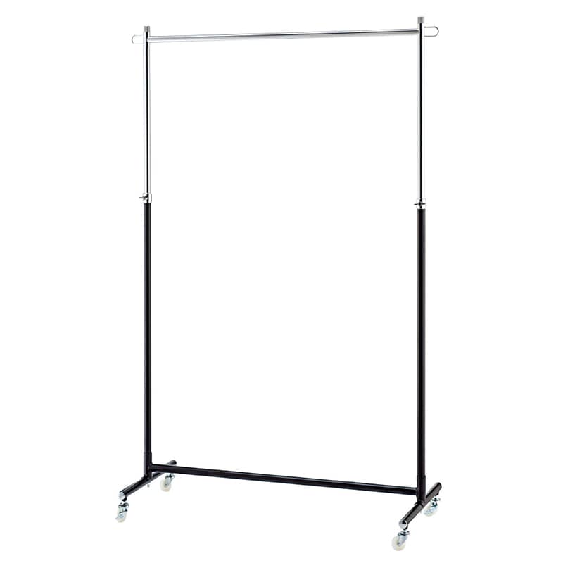 ストア・エキスプレス 組立式ハンガーラック 黒 W90cm 61-98-4-2 1台(ご注文単位1台)【直送品】