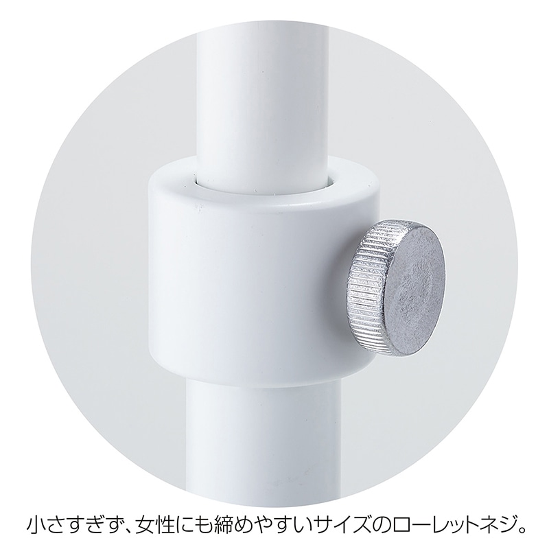 ストア・エキスプレス オーバーハングタイプ ハンガーラック 角パイプ W120cm ホワイト 61-779-20-2 1台(ご注文単位1台)【直送品】