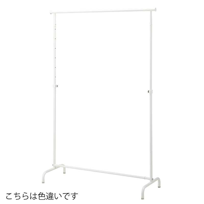 ストア・エキスプレス オーバーハングタイプ　ハンガーラック　丸パイプ W120cm　ブラック 61-779-22-1 1台（ご注文単位1台）【直送品】