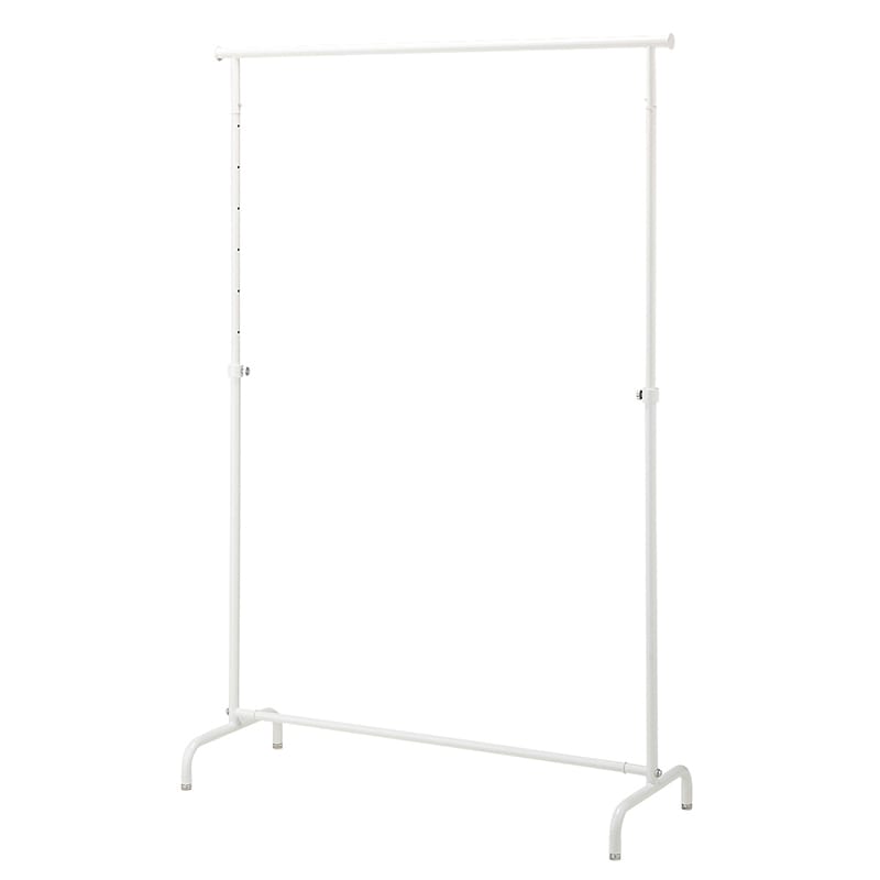 ストア・エキスプレス オーバーハングタイプ　ハンガーラック　丸パイプ W120cm　ホワイト 61-779-22-2 1台（ご注文単位1台）【直送品】