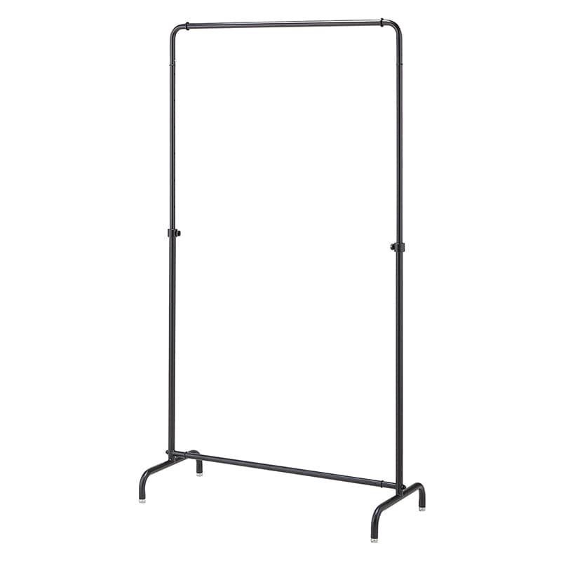 ストア・エキスプレス インハングタイプ　ハンガーラック　丸パイプ W90cm　ブラック 61-785-38-1 1台（ご注文単位1台）【直送品】