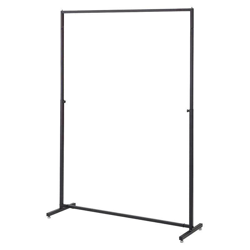 ストア・エキスプレス インハングタイプ　ハンガーラック　角パイプ W120cm　ブラック 61-785-39-1 1台（ご注文単位1台）【直送品】