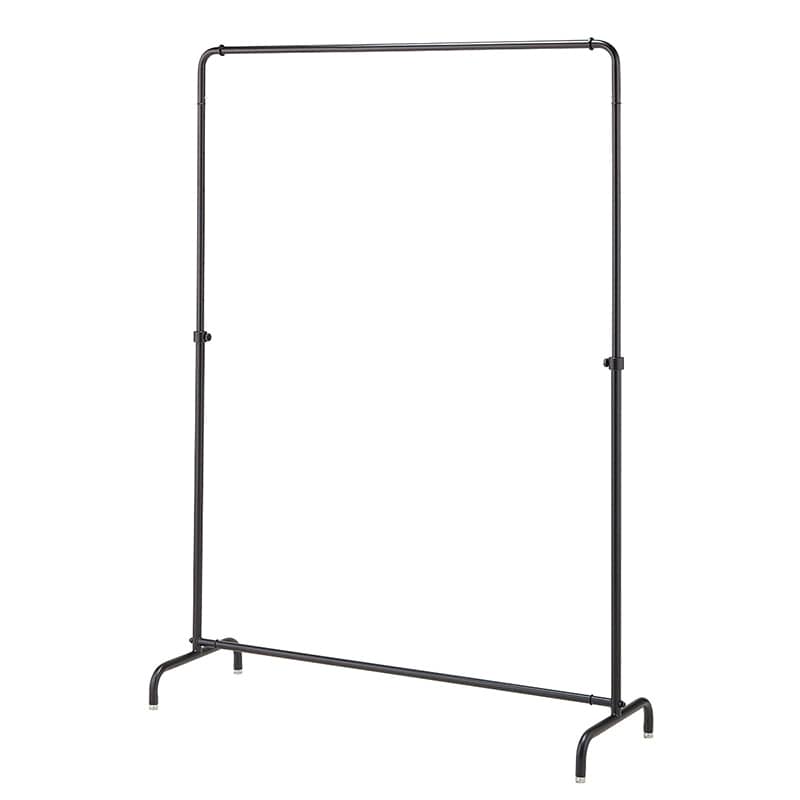 ストア・エキスプレス インハングタイプ　ハンガーラック　丸パイプ W120cm　ブラック 61-785-40-1 1台（ご注文単位1台）【直送品】