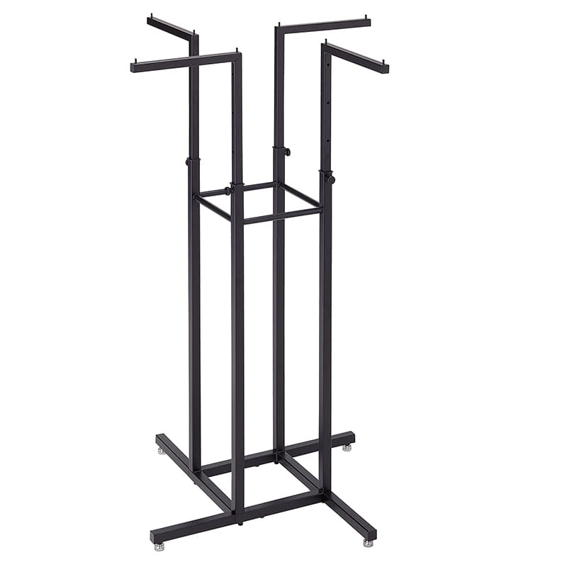 ストア・エキスプレス 4WAYハンガーラック　角パイプ　ブラック 61-779-26-2 1台（ご注文単位1台）【直送品】