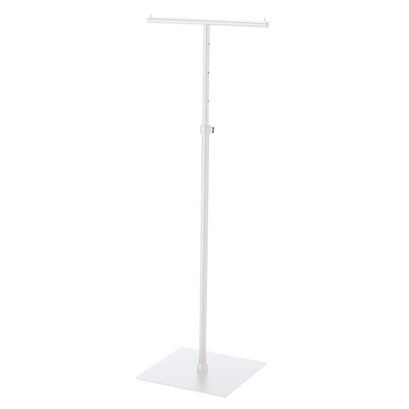 ストア・エキスプレス T字ハンガー　丸パイ プ　白 61-785-44-1 1台（ご注文単位1台）【直送品】