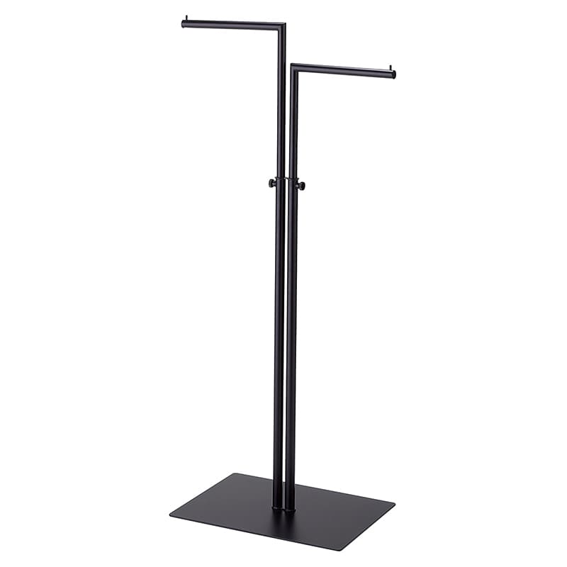 ストア・エキスプレス 2WAYハンガー　丸パイプ　直角　黒 61-785-47-2 1台（ご注文単位1台）【直送品】