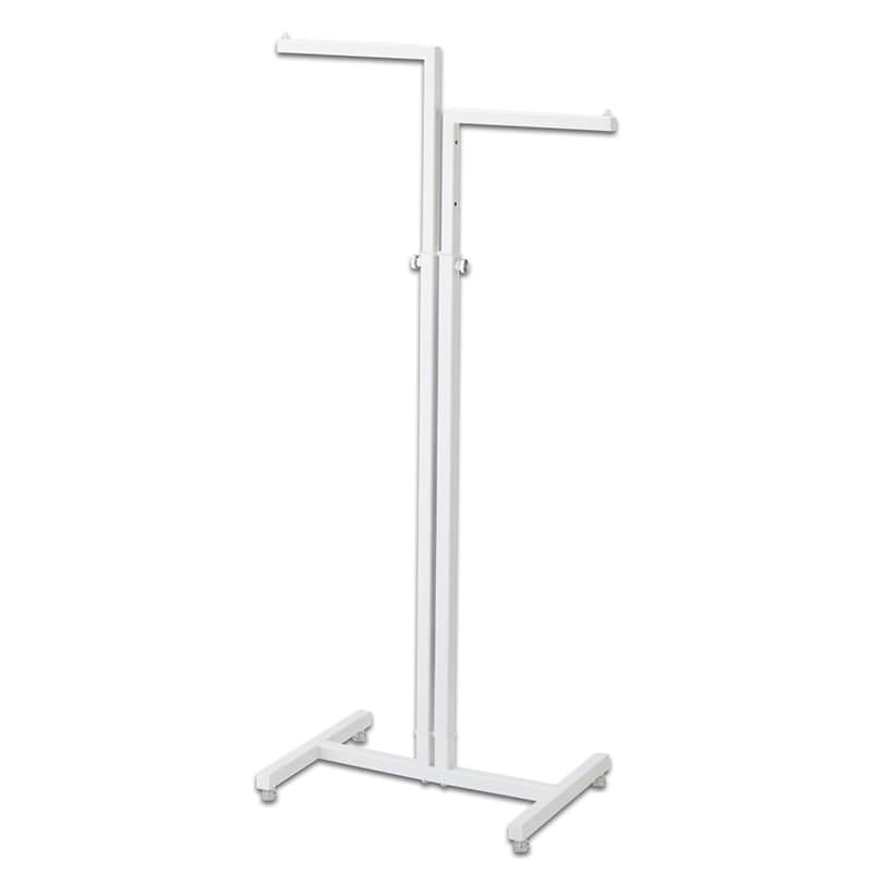 ストア・エキスプレス 2WAYハンガー　丸パイプ　直角　白 61-785-49-1 1台（ご注文単位1台）【直送品】