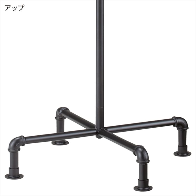 ストア・エキスプレス T字ハンガー　 黒革風塗装 61-75-5-1 1台（ご注文単位1台）【直送品】