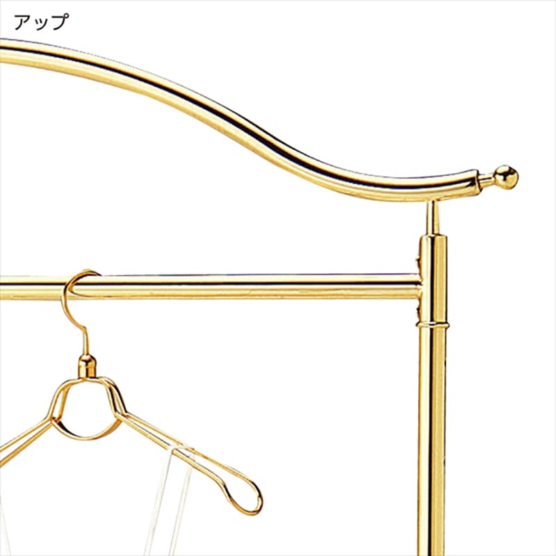ストア・エキスプレス ブライダルハンガーラック　ゴールドメッキ 61-97-9-1 1台（ご注文単位1台）【直送品】