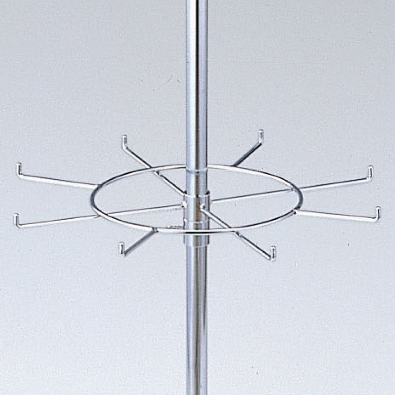 ストア・エキスプレス 円型フック4段回転小物掛け ブラック 61-779-43-2 1台(ご注文単位1個)【直送品】