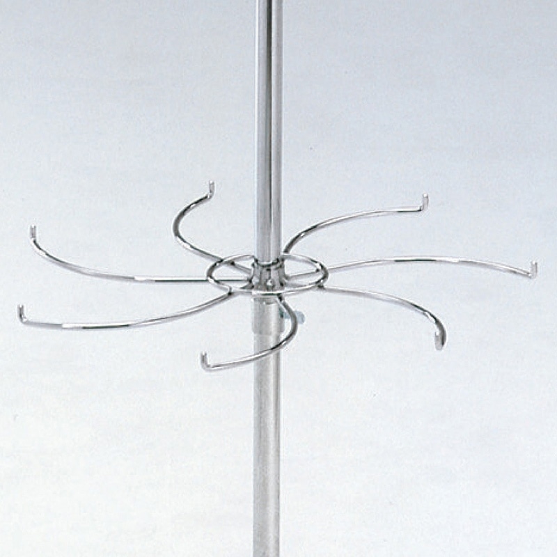 ストア・エキスプレス トモエ4段回転小物掛け ブラック 61-779-42-2 1台(ご注文単位1個)【直送品】