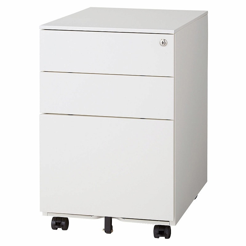 ストア・エキスプレス スチール製インキャビネット ホワイト 61-801-33-1 1台(ご注文単位1台)【直送品】