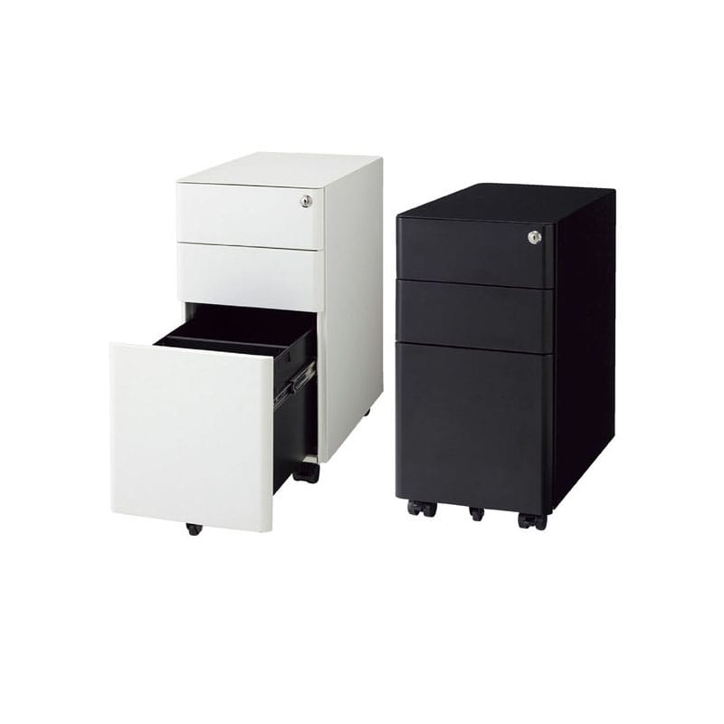 ストア・エキスプレス スチール製スリムインキャビネット ホワイト 61-755-58-1 1台(ご注文単位1台)【直送品】