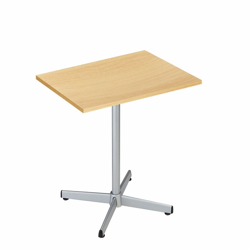 ストア・エキスプレス カフェテーブル エクリュ シルバー脚 61-785-1-1 1台(ご注文単位1台)【直送品】